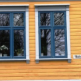 Yellow House Windows Haugesund Norway